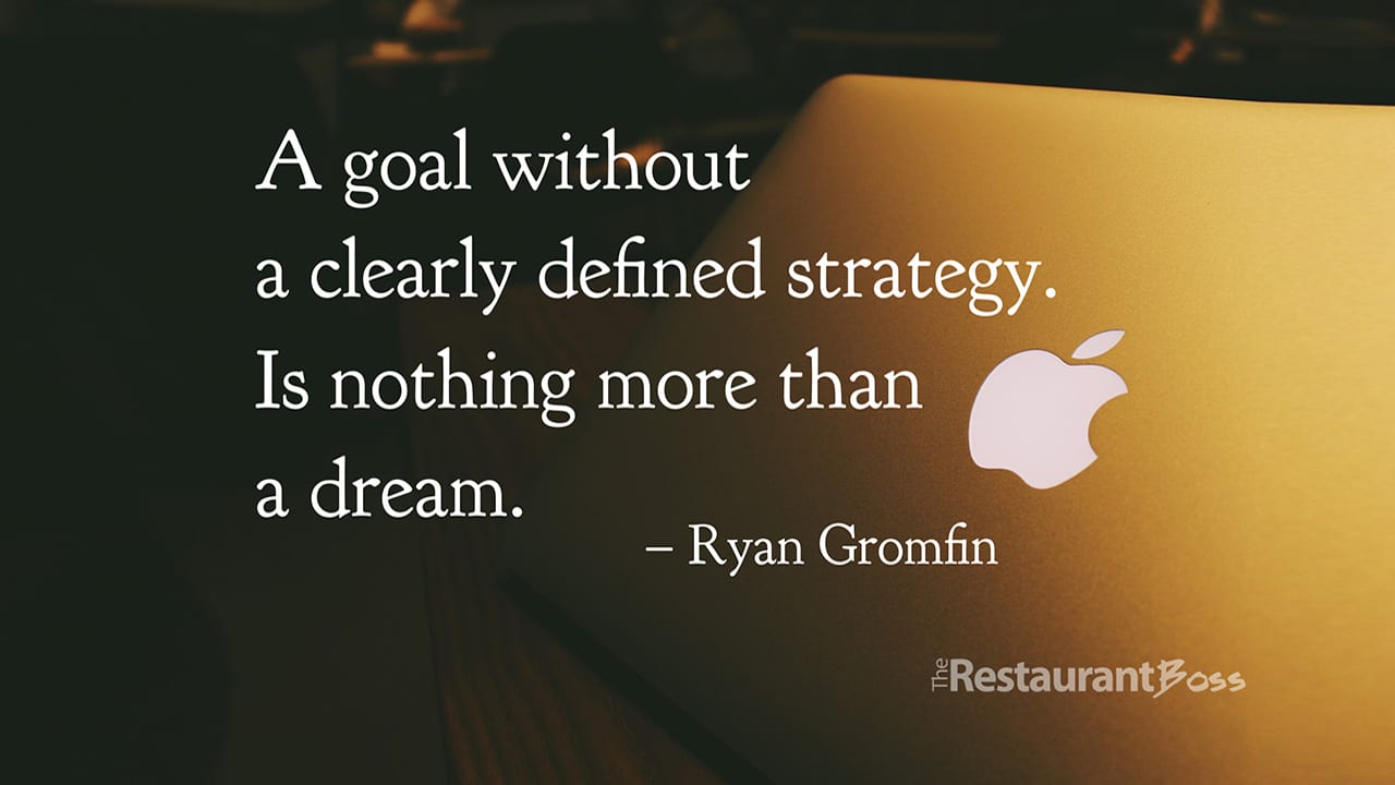 “A goal without a clearly defined strategy I nothing more than a dream.” – Ryan Gromfin