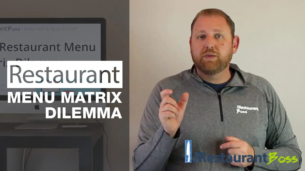 The Restaurant Menu Matrix Dilemma